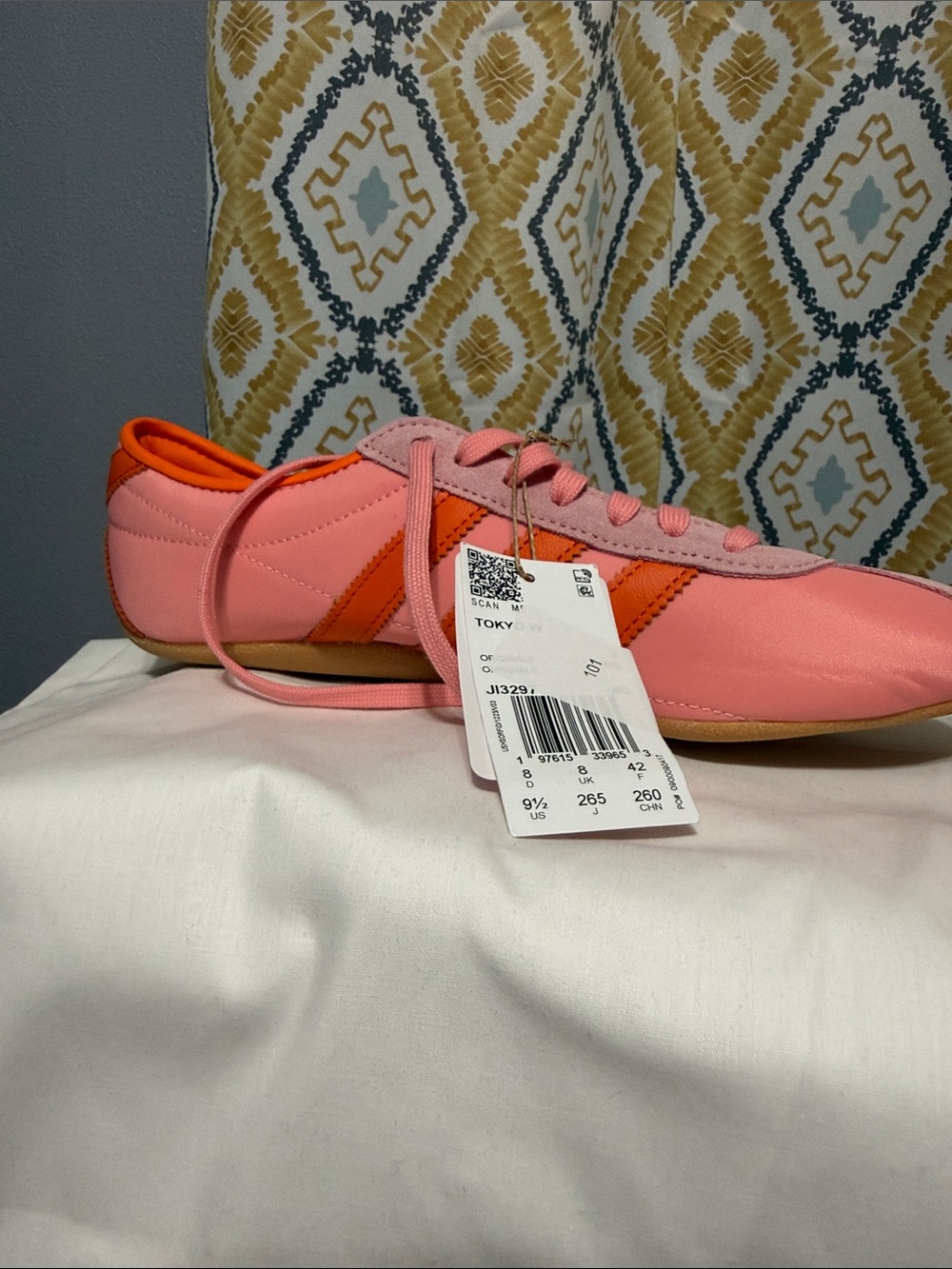 adidas Tokyo Pink and Orange Retro Sneaker - Picture 2 of 3
